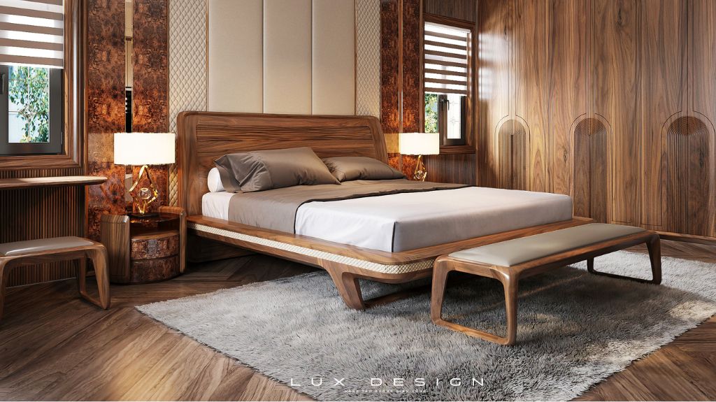 tab gỗ óc chó đầu giường