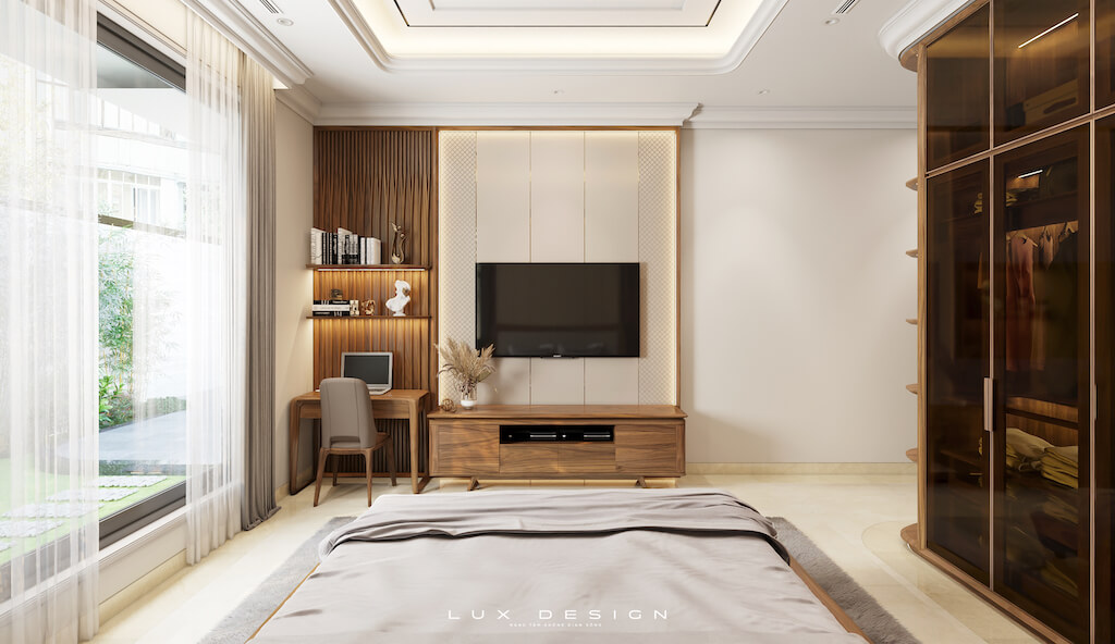 bàn làm việc gỗ óc chó