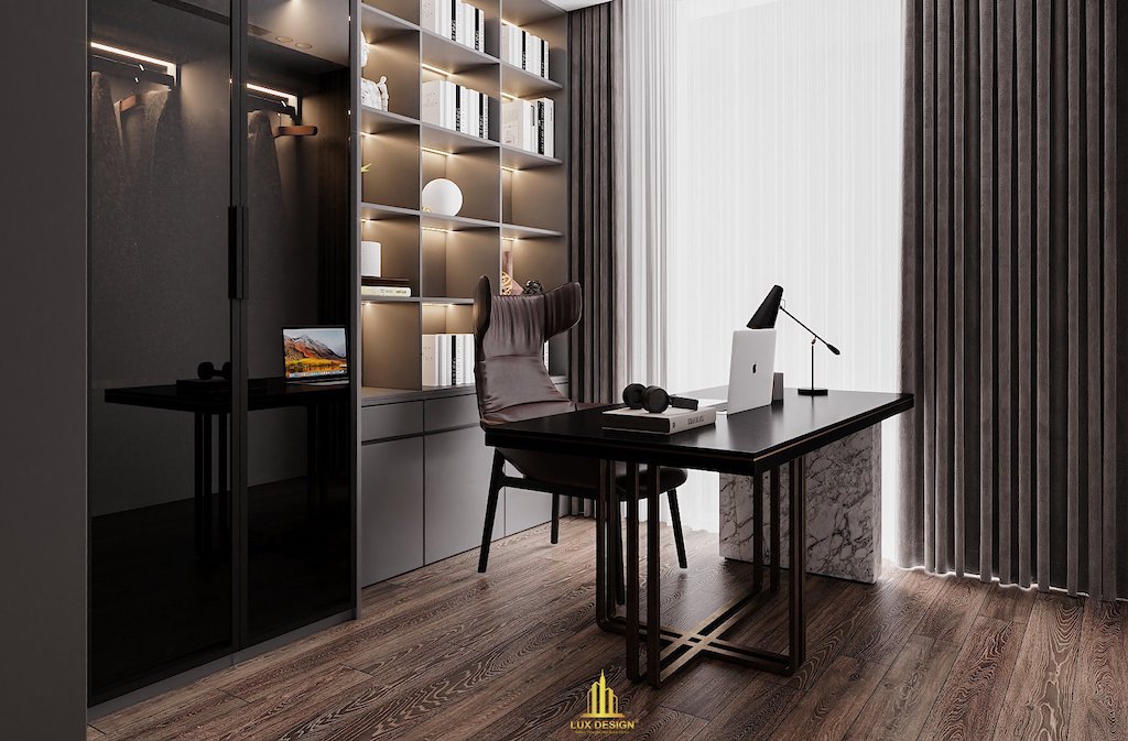 bàn làm việc gỗ óc chó