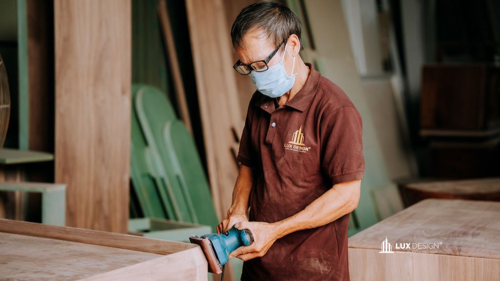 thi công nội thất gỗ óc chó