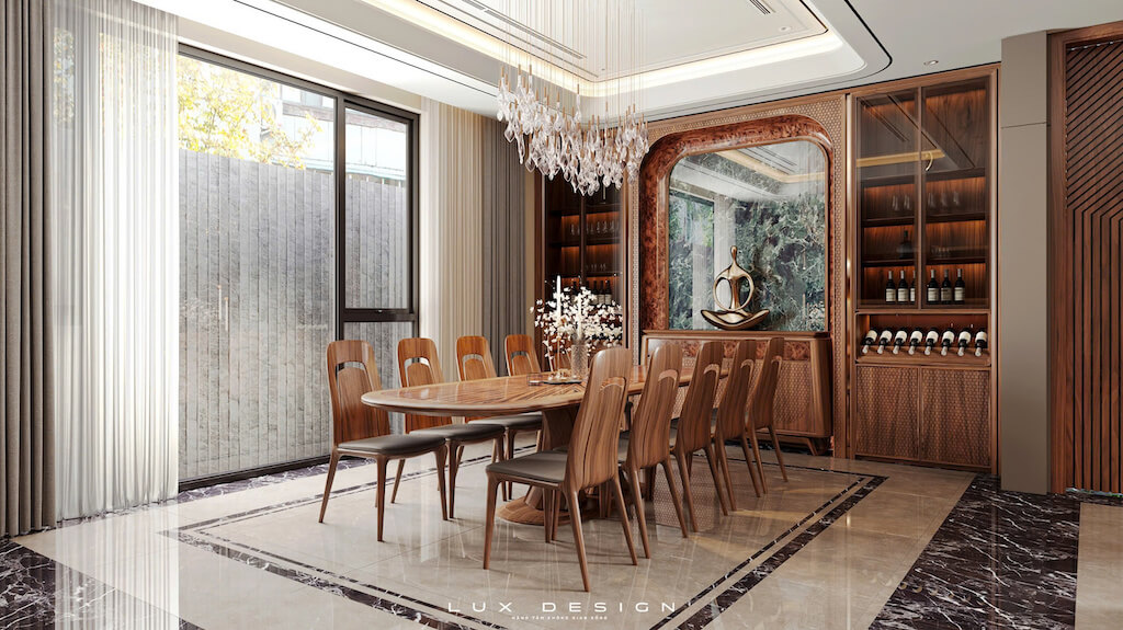 mẫu ảnh ghế ăn gỗ óc chó