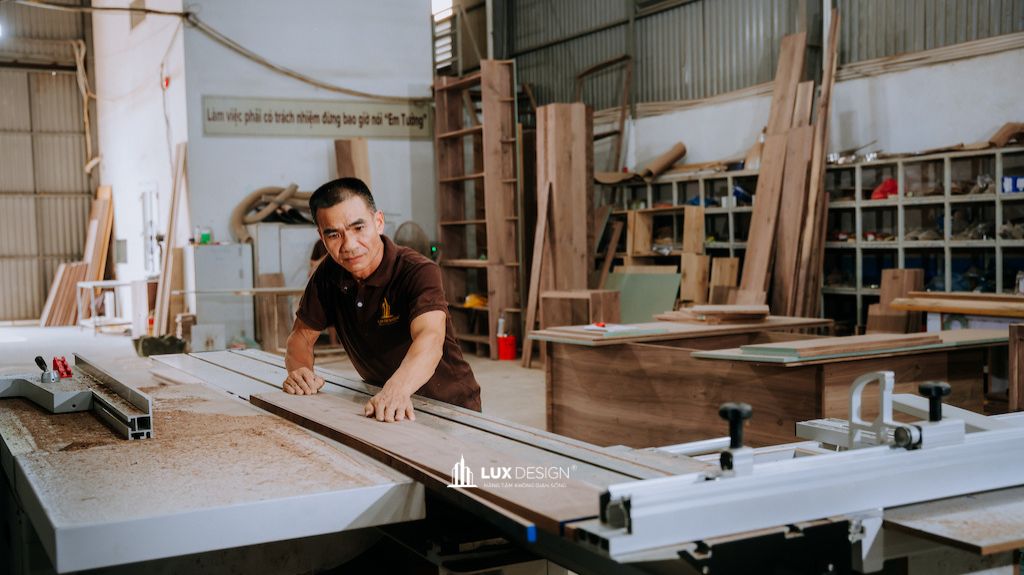thi công nội thất gỗ óc chó