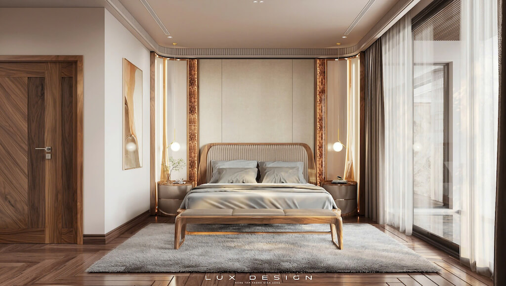 thi công nội thất gỗ óc chó