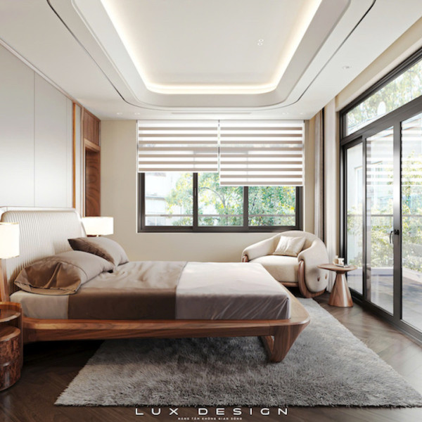 dự án biệt thự nội thất gỗ óc chó