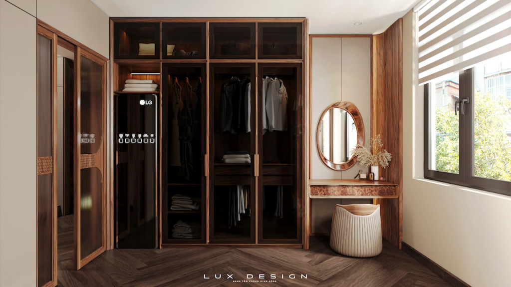 dự án biệt thự nội thất gỗ óc chó