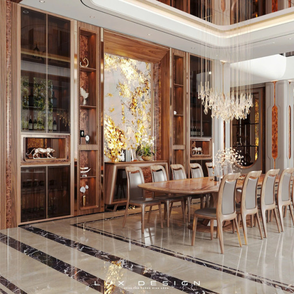 dự án biệt thự gỗ óc chó