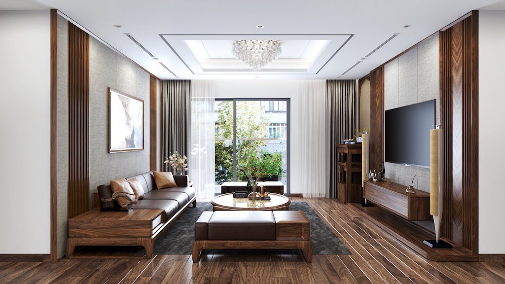 bàn thờ gỗ óc chó