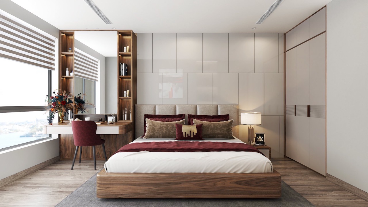 giường gỗ óc chó