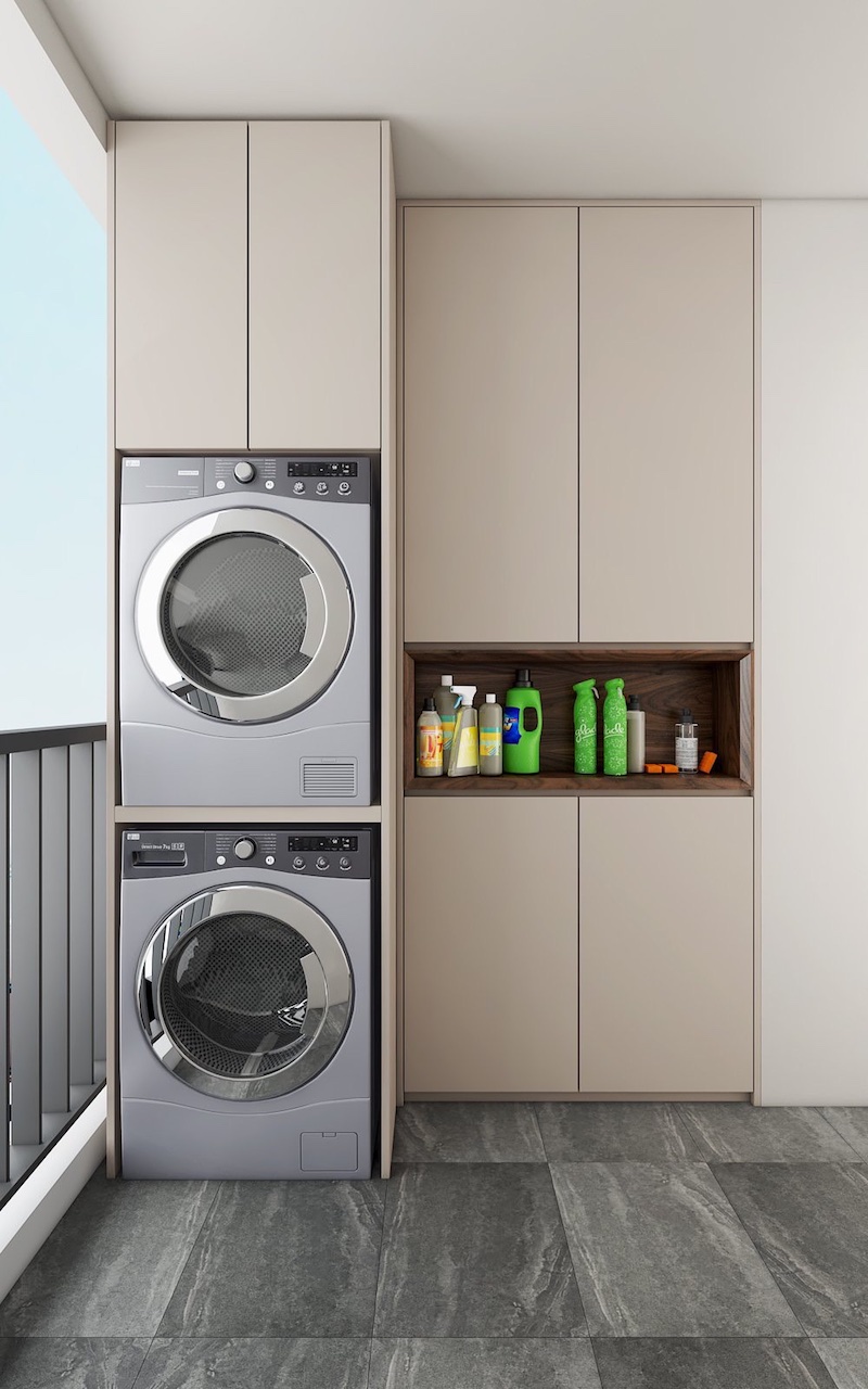 thiết kế nội thất chung cư gỗ óc chó