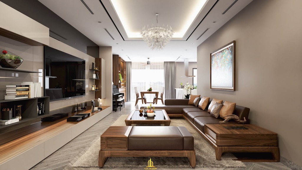 nội thất luxury tối giản