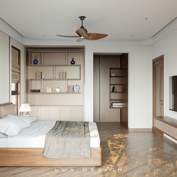 dự án biệt thự gỗ óc chó lux design