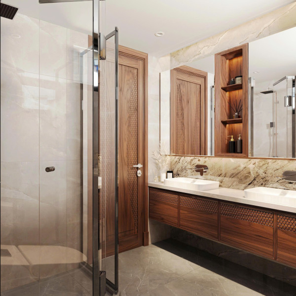 dự án biệt thự gỗ óc chó lux design