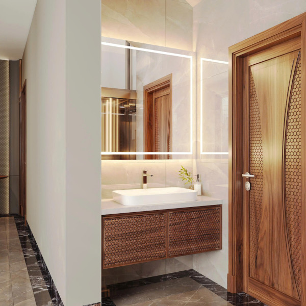 dự án biệt thự gỗ óc chó lux design