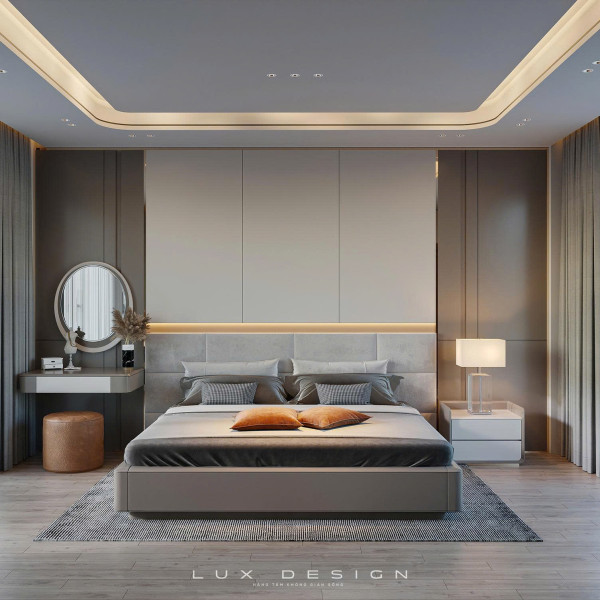 dự án biệt thự gỗ óc chó lux design