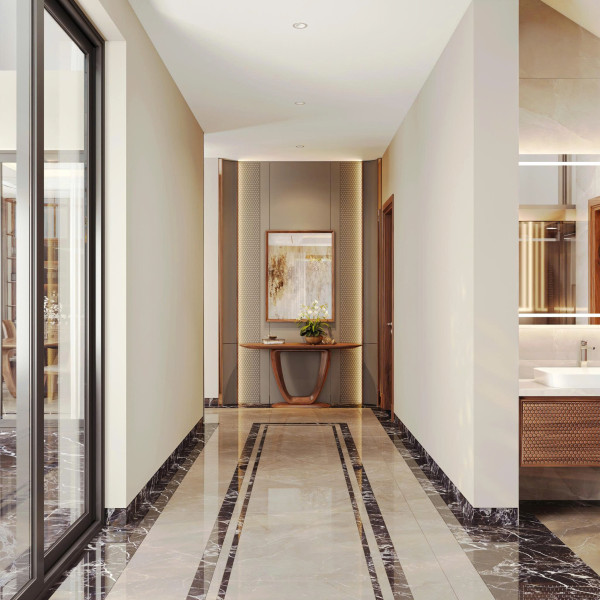 dự án biệt thự gỗ óc chó lux design