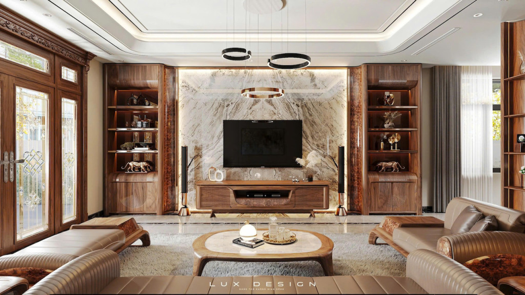 dự án biệt thự gỗ óc chó