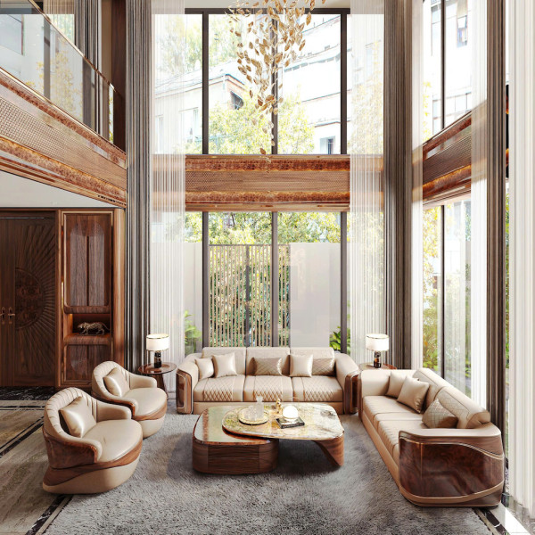 dự án biệt thự gỗ óc chó