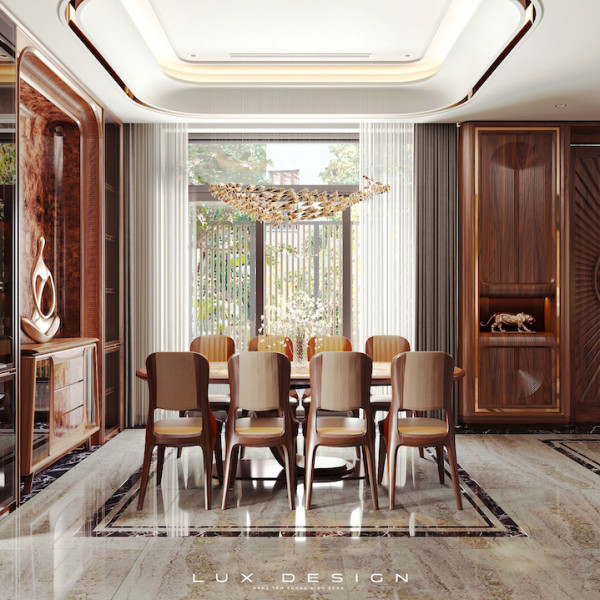 dự án biệt thự gỗ óc chó