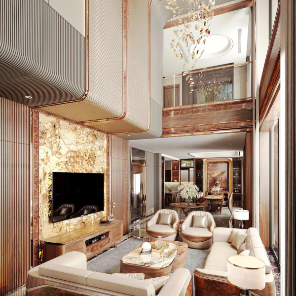 dự án biệt thự gỗ óc chó