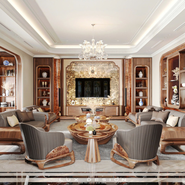 dự án biệt thự gỗ óc chó