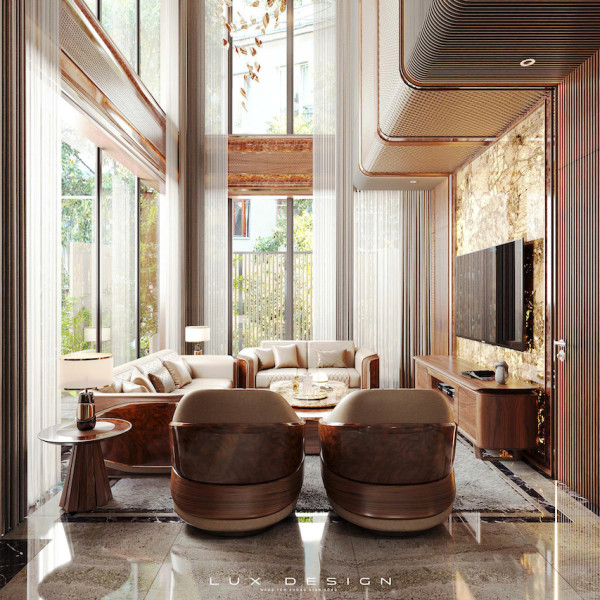 dự án biệt thự gỗ óc chó