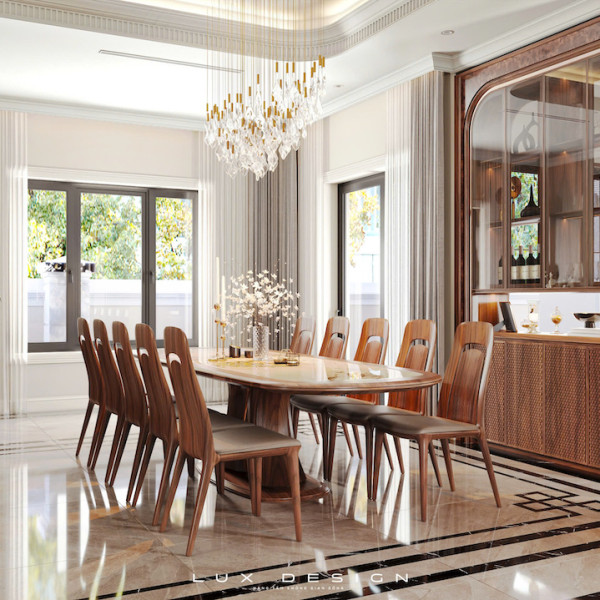 dự án biệt thự gỗ óc chó