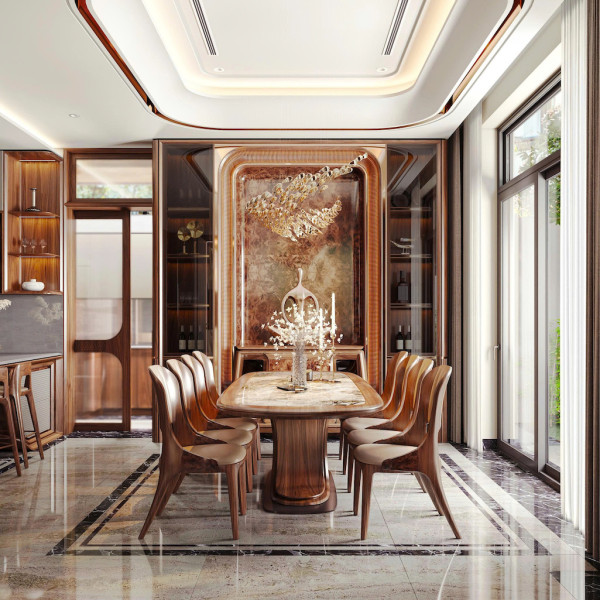 dự án biệt thự gỗ óc chó