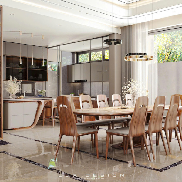 biệt thự gỗ óc chó