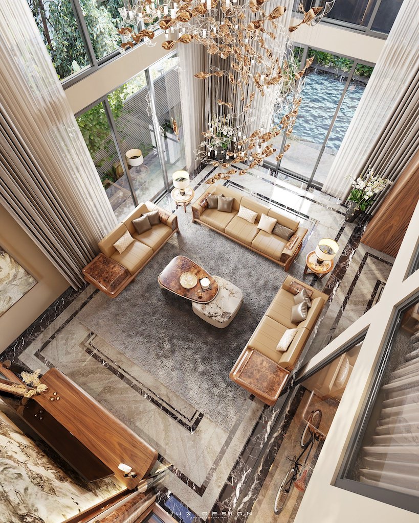 biệt thự gỗ óc chó