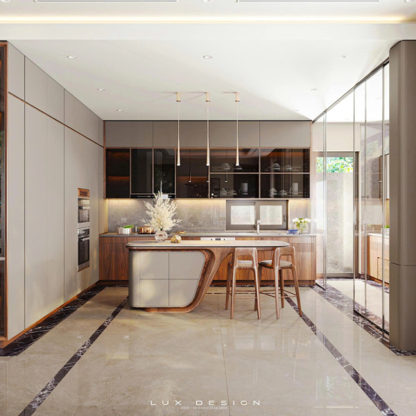 biệt thự gỗ óc chó