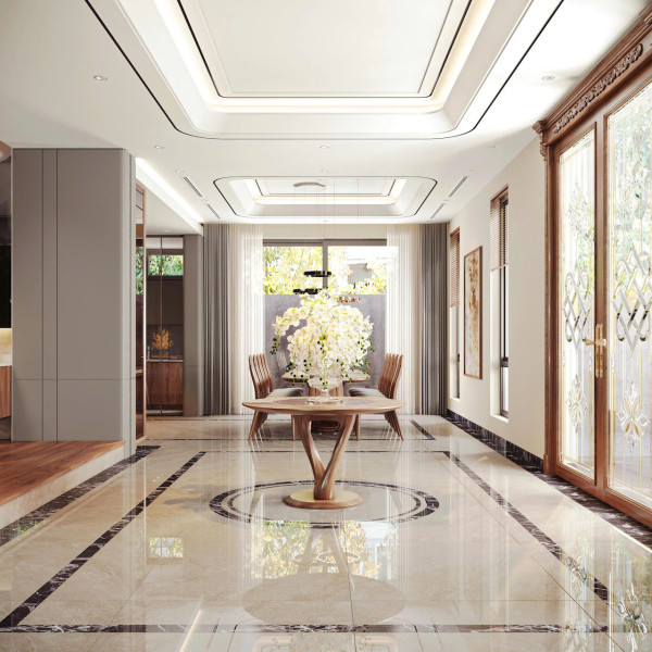 biệt thự gỗ óc chó