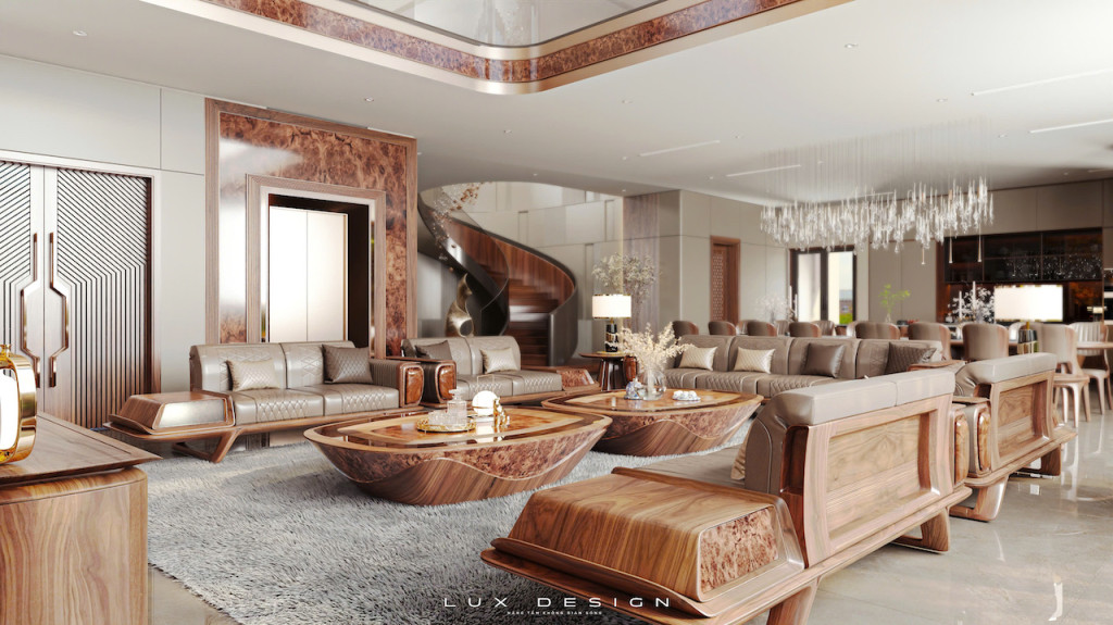 biệt thự gỗ óc chó