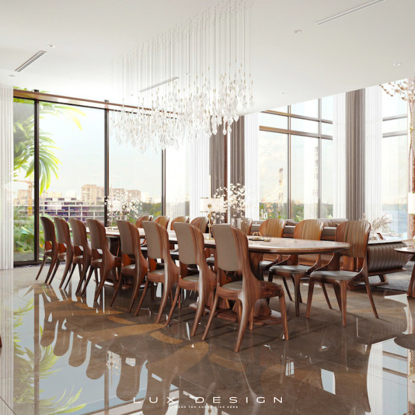 biệt thự gỗ óc chó