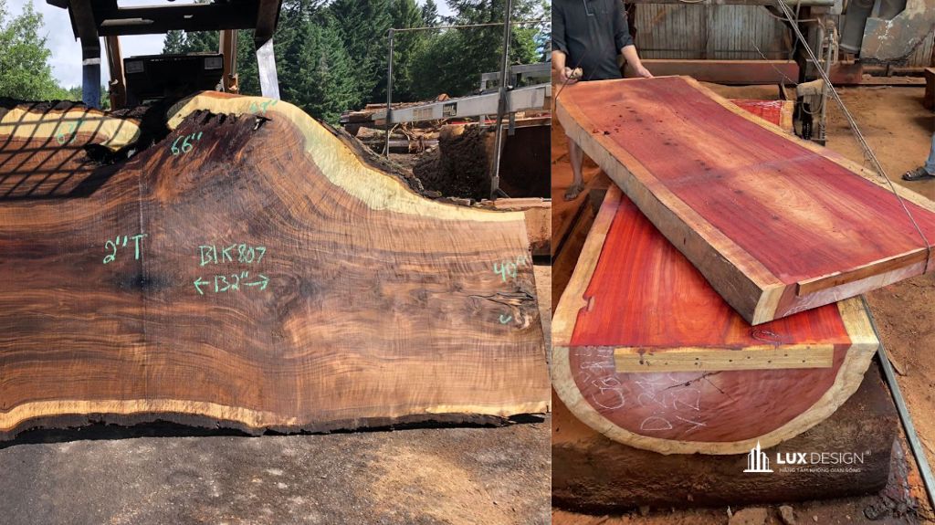 gỗ óc chó và gỗ hương