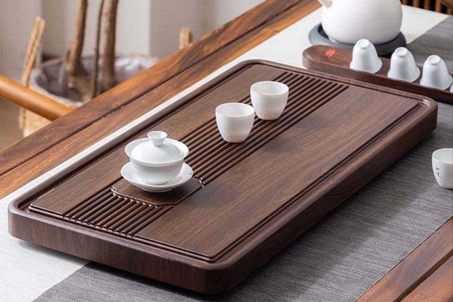 Chất lượng khay bàn trà gỗ óc chó bền bỉ với thời gian