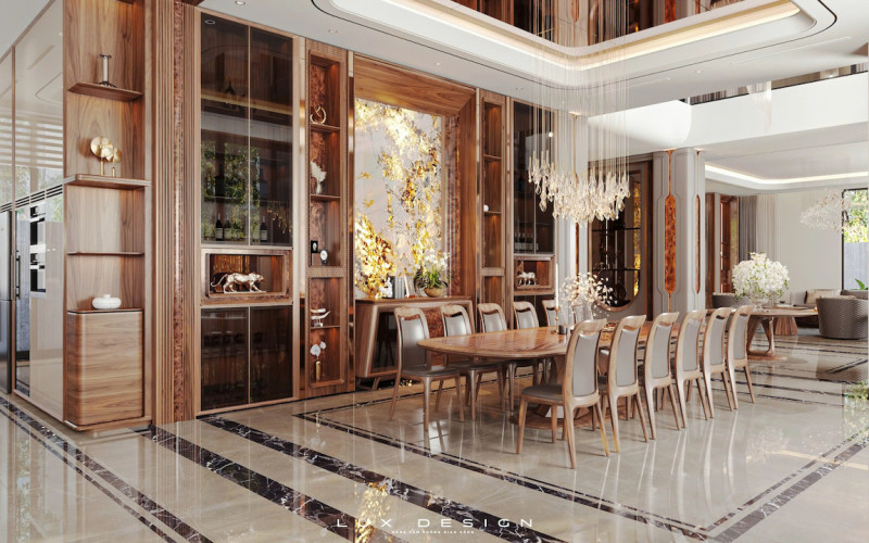 dự án biệt thự gỗ óc chó